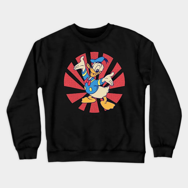 Donald Duck Retro Japanese Crewneck Sweatshirt by thelazyshibaai